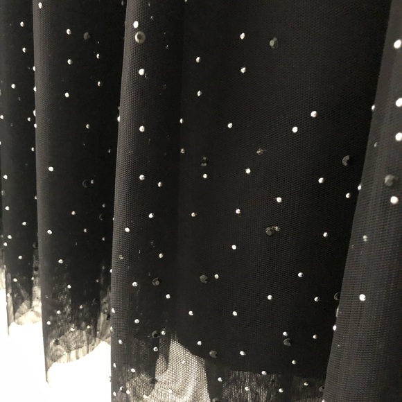 ❌SOLD❌Tulle Ballet Skirt / Black w/ Rhinestones - Picture 5 of 10
